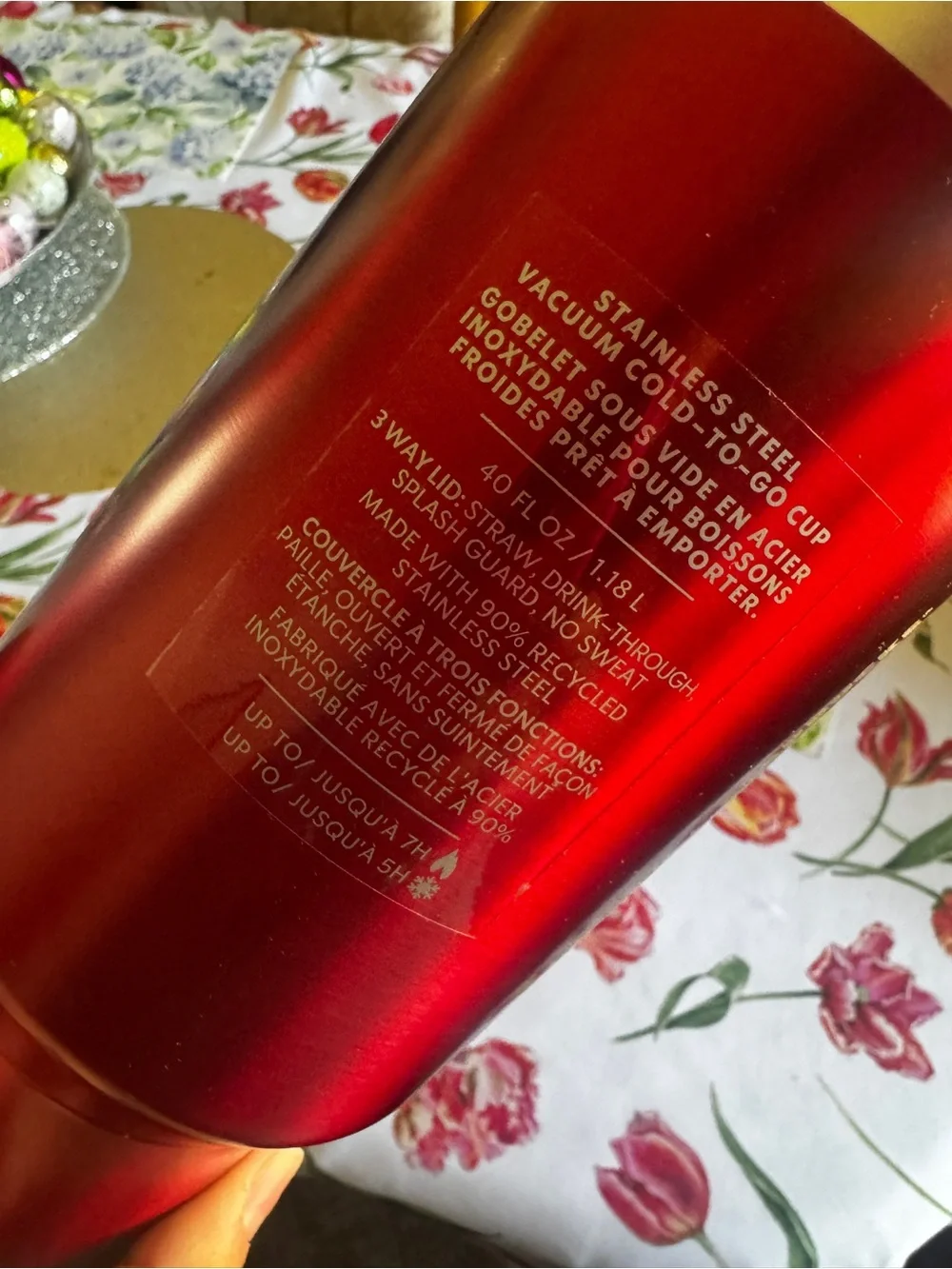 Stanley Starbucks Red Travel Mug with Handle